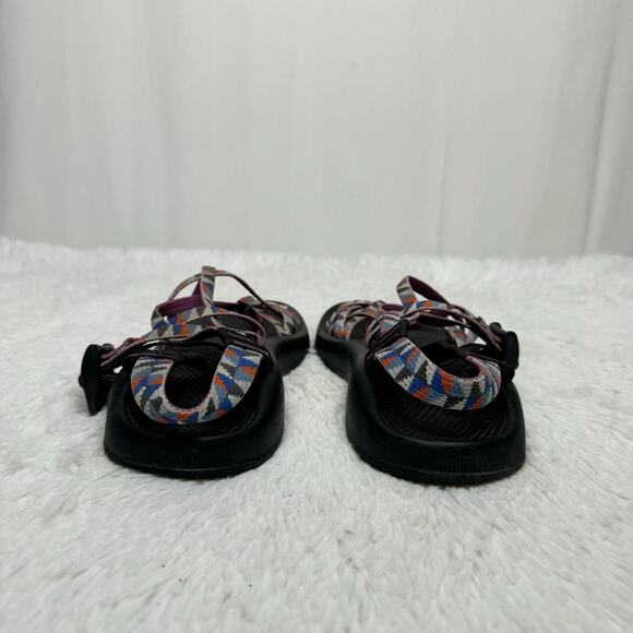 CHACO / purple blue ZX/2 cloud dual-strap adjustable sandals 7 - Picture 5 of 8